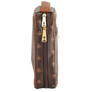 Caramel Brown Cross Large Faux Leather Bible Cover with Handle