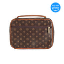 Caramel Brown Cross Large Faux Leather Bible Cover with Handle
