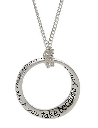 Dicksons Circle of Faith Silver Plated 18 inch Chain and Pendant Necklace