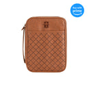 Man of God Prayer Natural Brown Large Vinyl Material Bible Cover With Handle