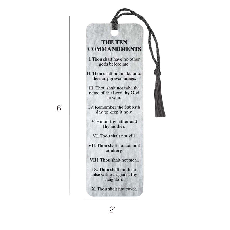 Dicksons The Ten Commandments Grey Tassel Bookmarks Pack of 12
