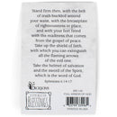 Full Armor of God Bronzed 2 x 3 Paper Keepsake Itty Bitty Bookmark