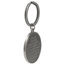 Full Armor of God Silver Tone 2 inch Zinc Alloy Automotive Key Chain Ring Accessory