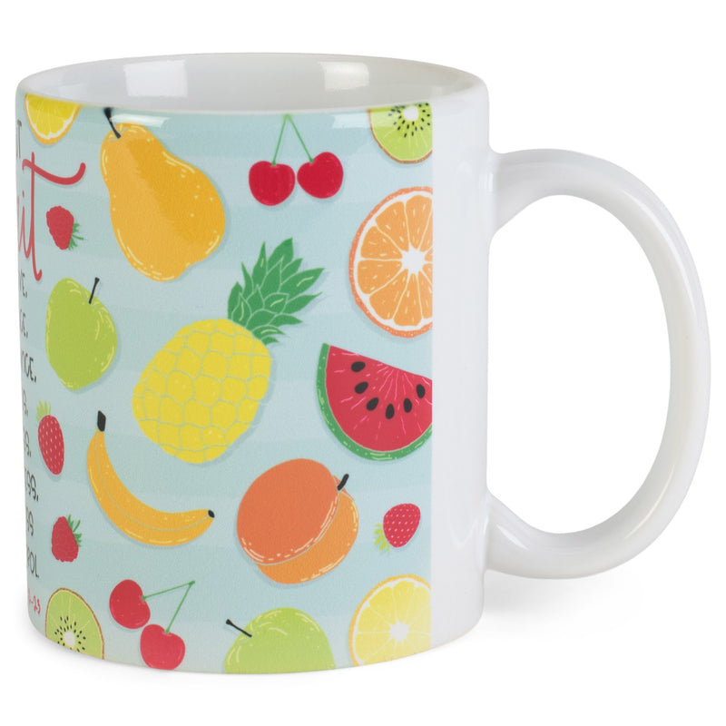 Fruit of the Spirit Love Joy Peace Colorful 11 ounce Ceramic Novelty Cafe Coffee Tea Cup Mug