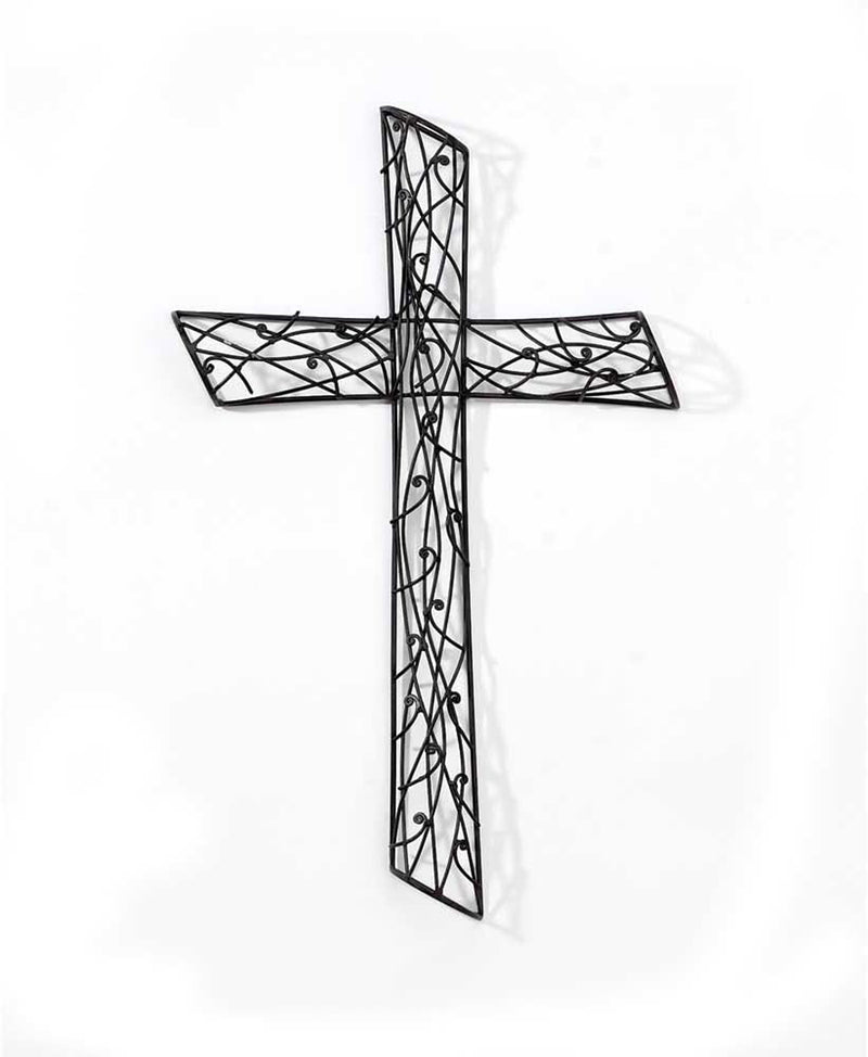 Dicksons Intertwined Vines 21 Inch Metal Decorative Hanging Wall Cross