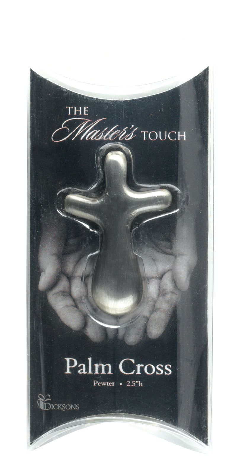 Dicksons Master's Touch Silver Tone 3 x 2 Metal Palm Cross Figurine
