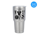 Armor Of God Silver Toned 30 Ounce Stainless Steel Travel Tumbler