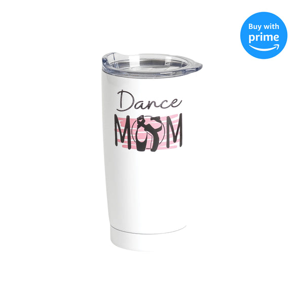 Dance Mom Ballet Pink 20 ounce Stainless Steel Travel Tumbler Mug with Lid
