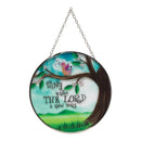 Dicksons Sing Unto A New Song Sky Blue 6 x 6 Glass Decorative Outdoor Garden Suncatcher