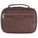 White Dove Designs Bible Cover-Saved by Grace-Brown-XLG