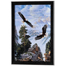 Dicksons Inspirational Christian Framed Wall Art 17 x 25 Inch Wood and Glass Eagles in Mountains Hope in the Lord