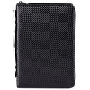 White Dove Designs Bible Cover-Man of God/Carbon Fiber Look-Black-XLG
