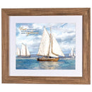 Dicksons Inspirational Christian Framed Wall Art 17 x 21 Inch Wood and Glass Cast Your Burdens on the Lord