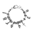 Dicksons Ephesians 6:17 Full Armor Of God 7.5 Inch Silver Plated Metal Women's Charm Bracelet