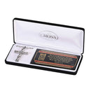 Dicksons Man of God Proverbs 3:5-6, Silver Tone, 24 Inch, Stainless Steel, Men's Everyday Cross Necklace,