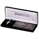 Dicksons Justified Full Armor of God Cross Necklace for Men Stainless Steel Inspirational Christian Jewelry | 24 inch