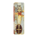 Dicksons The Nail Cross Textured Nail Cross Gold Plated 24 Inch Pendant Necklace