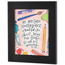 Dicksons Masterpiece Created For Good Works Encouraging Black Woodgrain 10 x 12 Wood And Glass Framed Wall Art