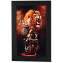 Dicksons Full Armor Of God Ephesians 6:13 Dark Brown Wood and Glass Decorative Hanging Wall Art 24.5 x 16.5 Inch