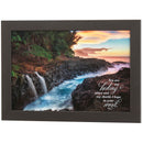 Dicksons Distressed Frame You Are My Hiding Place Chocolate 27.63 x 19.75 Wood And Glass Print Wall Art With Back Hanger