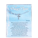 Dicksons The Prayer Chain Cross Silver 7.5 Inch Stainless Steel Bracelet On Presentation Card
