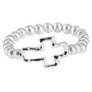 Dicksons Elegant Multi-Cross Charm Bracelet for Women Silver-Tone Chain Link with Heart, Pearl & Prayer Hand Charms Faith Jewelry