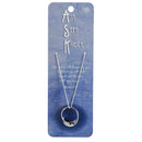 Dicksons Ask Seek Knock Wide Mobius 18 inch Silver Plated Metal Women's Necklace on Presentation Card