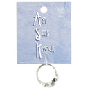 Dicksons Ask Seek Knock Wide Mobius Silver Plated Metal Women's Fashion Ring, Size 9