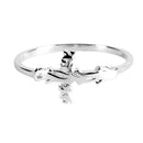 Dicksons Tree of Life Cross Silver Plated Metal Women's Fashion Ring, Size 7