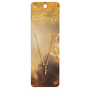 Dicksons Gold Tone Mini Ribbon Cross 18 inch Gold Plated Metal Women's Necklace on Presentation Card
