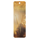 Dicksons Gold Tone Etched Box Cross 18 inch Gold Plated Metal Women's Necklace on Presentation Card