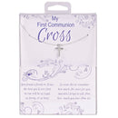 Dicksons My 1st Communion Cross Necklace Gift Set Gold-Tone Cross Pendant Elegant Keepsake with Inspirational Card