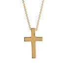 Dicksons 18 inch Elegant Gold-Tone Angel Wing Cross Necklace for Women Embellished with Sparkling Cubic Zirconia Stones Faith Jewelry
