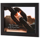 Dicksons My Chains Are Gone Set Me Free Chain Graphic Brown 16 x 12 Wood And Glass Framed Wall Art Home Décor
