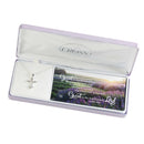 Dicksons Great Is Thy Faithfulness Cross 18 inch Silver Plated Women's Necklace in Jewelry Box