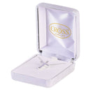 Dicksons 16 inch Dainty Minimalist Cross Necklace for Women Small 5/16 Gold-Tone Pendant Elegant Keepsake Gift Box