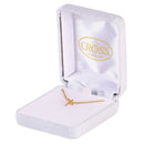 Dicksons 16 inch Classic Polished Cross Necklace for Women 3/4 Gold-Tone Pendant Elegant Keepsake Gift Box