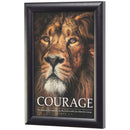 Dicksons Large Framed Courage Be Strong And Courageous Black 19.5 x 13.5 Wood And Glass Print Wall Art With Back Hanger