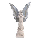 Dicksons Praying Angel with Detachable Wings - 23.5 Inch Ivory Resin and Metal Tabletop Figurine