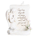 Dicksons Come to Me Matthew 11:28 Ivory Resin Collectible Angel Tealight Figurine 7 x 4 Inch