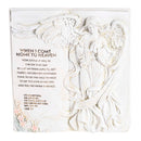 Dicksons Angel When I Come Home To Heaven Ivory Resin Decorative Tabletop Plaque 8.5 x 8 Inch