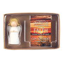 Dicksons Gratitude, Faith, and Contentment 5.5 Inch Tabletop Figurine with Card
