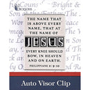 Dicksons Name Above Every Name Brushed Silver Tone 4 x 2 Inch Zinc Alloy Automotive Visor Clip Accessory