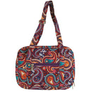 Dicksons Large Quilted Paisley Large Print Red 10.5 x 7.25 Cotton Bible Cover Purse With Adjustable Purse Style Strap