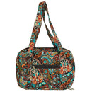 Dicksons Quilted Paisley Bible Cover Large Print Multicolor 10.5 x 7.25 Cotton Bible Cover Purse With Adjustable Strap