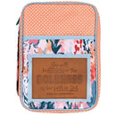 She Will Be Known for Boldness Faith in God - Ephesians 3:12-10.75 x 8 Inch Pink Polyester Bible Case Cover