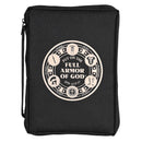 Dicksons Put On The Full Armor Black Large 600 Denier Polyester Zipper Bible Cover With Handle