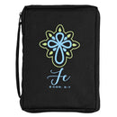 Fe - 2 Corinthians 5:7-9.5 x 6.75 Inch Black Polyester Bible Case Cover