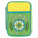 Dicksons Bright Yellow and Green Jeremiah 29:11 Medium Polyester Zippered Bible Cover with Handle