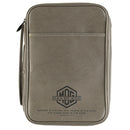 Dicksons Large Man of God Grey 10.75 x 7.13 Vinyl Bible Cover with Convenient Carrying Handle and Ribbon Bookmark
